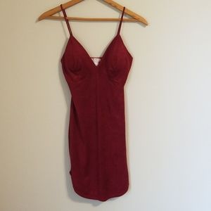 suede dress